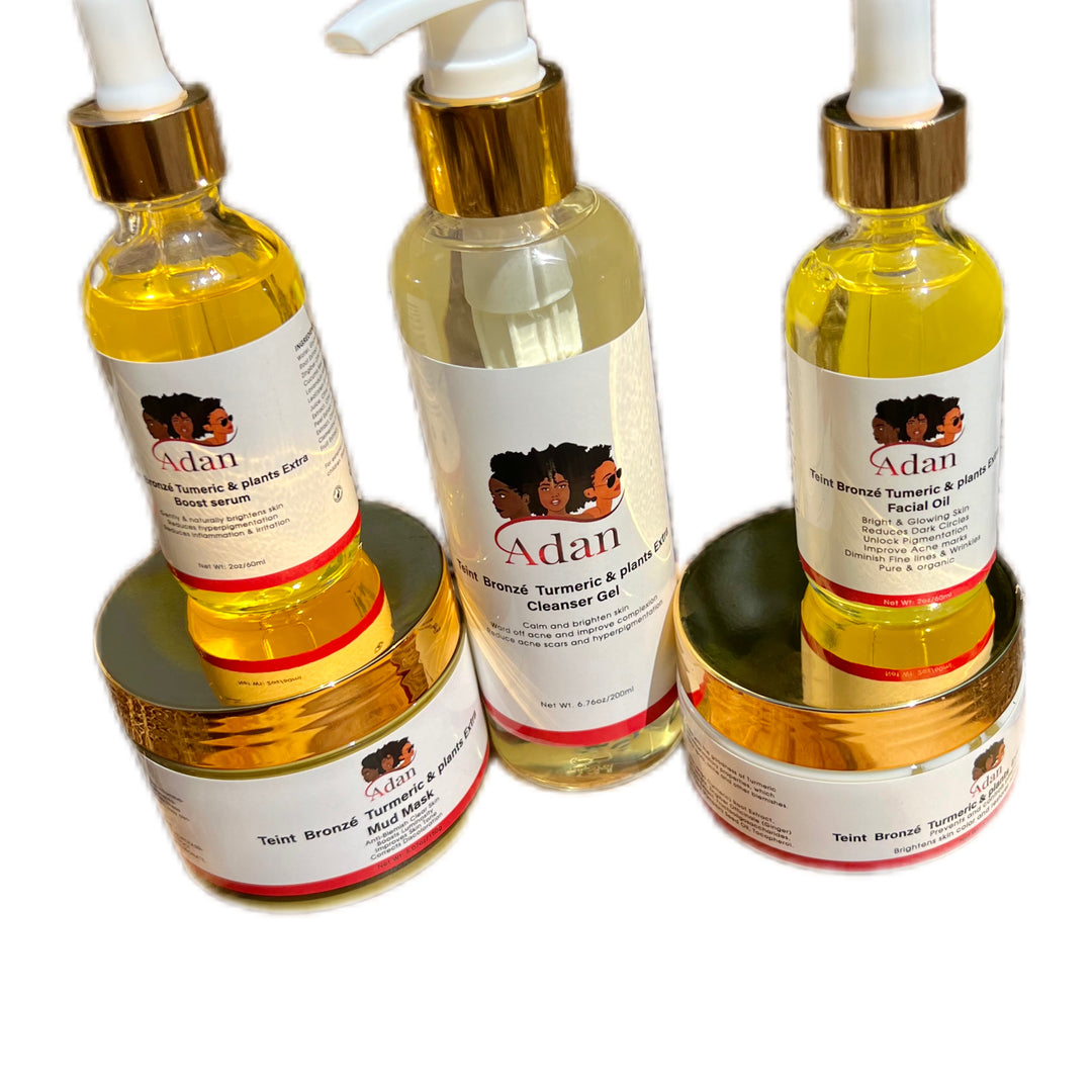 Adan Face Bundle , Clear and smoother  face , Prevents future acne and clear skin without bleaching( Tumeric and pleants extra)