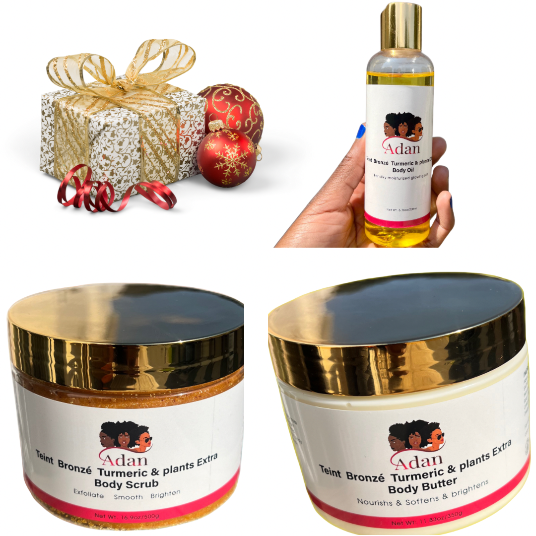 Adan Glowing body bundle , Double Tumeric ( not bleaching products ) Natural ingredients and plants based